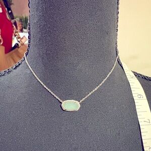 KS silver chain with light stone